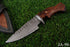 Handcrafted Damascus Fixed Blade Hunting Knife with Walnut Handle AW-96