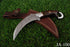 Premium Damascus Steel Curved Karambit Knife AW-100