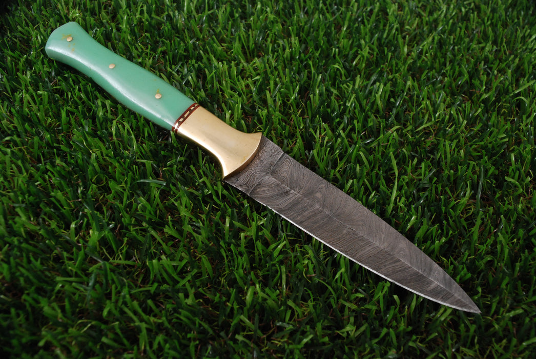 Premium Damascus Steel Spear-Point Tactical Dagger AW-104