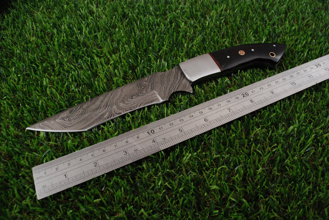 AW-109 Premium Damascus Steel Tanto Survival Blade