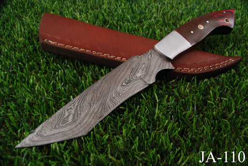 AW-110 Professional Damascus Steel Tanto Tracker Knife