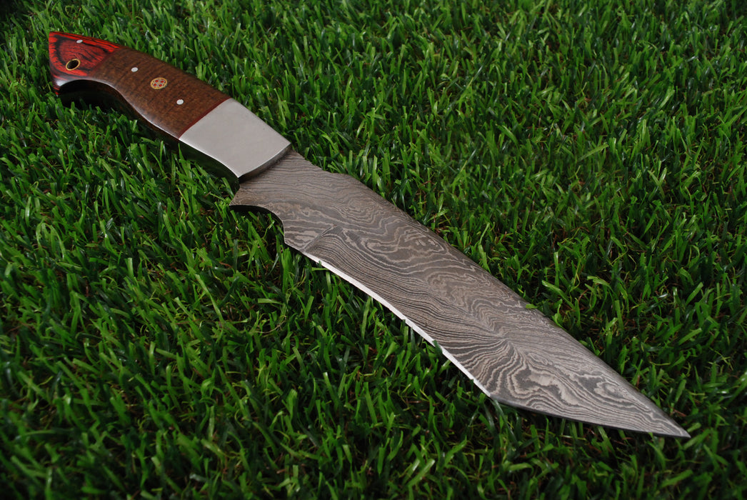 AW-110 Professional Damascus Steel Tanto Tracker Knife