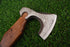 Hand-Forged Viking Bearded Axe with Celtic Knot Engravings AW-119