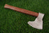 Hand-Forged Viking Bearded Axe with Vegvisir Engravings & Premium Leather Sheath (AW-121)