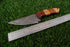 Premium Damascus Steel Skinner with Multi-Tone Exotic Wood Handle (AW-129)