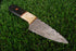 Hand-Forged Damascus Skinner with Bone and Ebony Resin Hybrid Handle (AW-130)