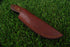Handmade Damascus Steel Cleaver Skinner with Red Swirl Resin & Rosewood Handle (JA-131)