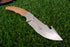 Professional Fixed-Blade Gut Hook Skinner with Flame-Grain Hardwood Handle (AW-133)