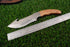 Professional Fixed-Blade Gut Hook Skinner with Flame-Grain Hardwood Handle (AW-133)