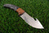 Professional Fixed-Blade Gut Hook Skinner with Two-Tone Exotic Wood Handle (AW-135)