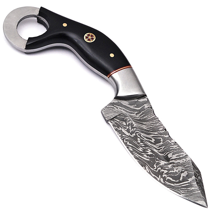 Tactical Damascus Steel Karambit Tracker AW-105
