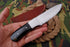 AW-006 Handmade D2 Steel Drop Point Hunting Knife with Micarta Handle and Leather Sheath