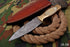 AW-008 "The Frontier Scout" Handmade Damascus Steel Hunting Knife with Bone Handle and Brass Bolster