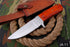 AW-011 "The Woodsman" Classic Drop Point Hunting Knife with Polished Blade and Rich Wood Handle