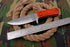 AW-011 "The Woodsman" Classic Drop Point Hunting Knife with Polished Blade and Rich Wood Handle