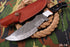 AW-014 "The Hunter Pro" Handmade Damascus Steel Drop Point Hunting Knife with Black Micarta Handle
