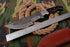 AW-014 "The Hunter Pro" Handmade Damascus Steel Drop Point Hunting Knife with Black Micarta Handle