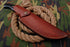 AW-014 "The Hunter Pro" Handmade Damascus Steel Drop Point Hunting Knife with Black Micarta Handle