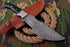 AW-017 "The Stalker" Handmade Damascus Steel Drop Point Hunting Knife with Black Micarta Handle