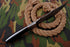 AW-017 "The Stalker" Handmade Damascus Steel Drop Point Hunting Knife with Black Micarta Handle