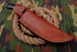 AW-017 "The Stalker" Handmade Damascus Steel Drop Point Hunting Knife with Black Micarta Handle