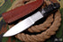 AW-019 "The Guide II" Handmade High-Polished Steel Hunting Knife with Dark Wood or Micarta Handle