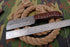 AW-020 "The Butcher Block" Handmade Damascus Steel Wide-Blade Cleaver/Bull Cutter Knife with Carved Wood Handle
