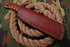 AW-020 "The Butcher Block" Handmade Damascus Steel Wide-Blade Cleaver/Bull Cutter Knife with Carved Wood Handle
