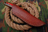 AW-021 "The Forest Fire" Handmade Damascus Steel Hunting & Field Knife with Red & Green Wood Handle