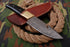 AW-024 "The Commando" Handmade Damascus Steel Tactical/Survival Knife with Saw-back Spine and Black Micarta Handle