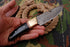 AW-024 "The Commando" Handmade Damascus Steel Tactical/Survival Knife with Saw-back Spine and Black Micarta Handle