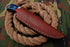 AW-030 "The Lone Star" Handmade Damascus Steel Drop Point Hunting Knife with Texas Flag Handle