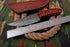 AW-033 "The Sentinel" Handmade Damascus Steel Drop Point Hunting Knife with Contoured Redwood Handle