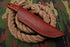 AW-033 "The Sentinel" Handmade Damascus Steel Drop Point Hunting Knife with Contoured Redwood Handle