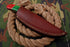 AW-034 "The Woodland" Handmade Damascus Steel Drop Point Hunting Knife with Red & Green Wood Handle