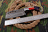 AW-038 "The Freedom Cleaver" Handmade Damascus Steel Mini-Cleaver/Skinner with American Flag Handle