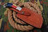 AW-038 "The Freedom Cleaver" Handmade Damascus Steel Mini-Cleaver/Skinner with American Flag Handle
