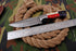 AW-048 Handmade Damascus Steel Hunting Knife – Patriot Edition Patriotic Bone & Wood Handle