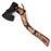 Curved Wing Viking Hatchet with Flame-Grain Ash Handle (AW-124)