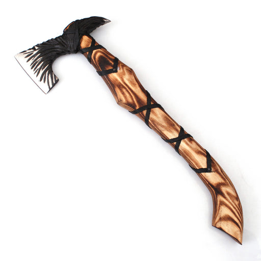 Dual-Point Winged Viking Tomahawk with High-Contrast Ash Handle (AW-125)