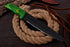 AW-68 Premium Fixed Blade Hunting Knife with Resin Handle & Leather Sheath