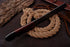 AW-70 Extra-Long Damascus Steel Bowie Knife with Wood Handle & Leather Sheath