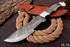 AW-78 Hand-Forged Damascus Steel Tracker Knife with Duo-Tone Resin and Bone Handle