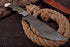 AW-78 Hand-Forged Damascus Steel Tracker Knife with Duo-Tone Resin and Bone Handle