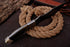 AW-78 Hand-Forged Damascus Steel Tracker Knife with Duo-Tone Resin and Bone Handle