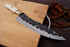 AW-80 Hand-Forged High Carbon Steel Chef Knife with Bone Handle and Brass Bolster