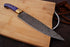 AW-82 Hand-Forged Damascus Steel Professional Chef Knife with Purple Pakkawood Handle