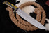 AW-90 Professional High-Carbon Steel Tactical Hunting Knife with Yellow Micarta Handle
