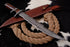 AW-92Hand-Forged Damascus Steel Tactical Short Sword with Multi-Stepped Blade