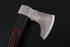 Engraved Nordic Viking Axe with Valknut Motif and Textured Leather Grip (AW-140)
